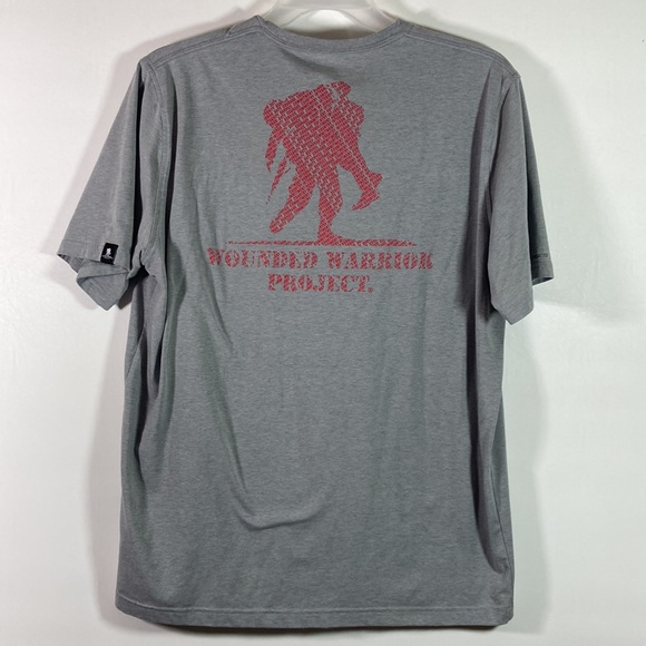 Heat Gear Men Short Sleeve Gray Tee Shirt Size XL - Picture 4 of 8